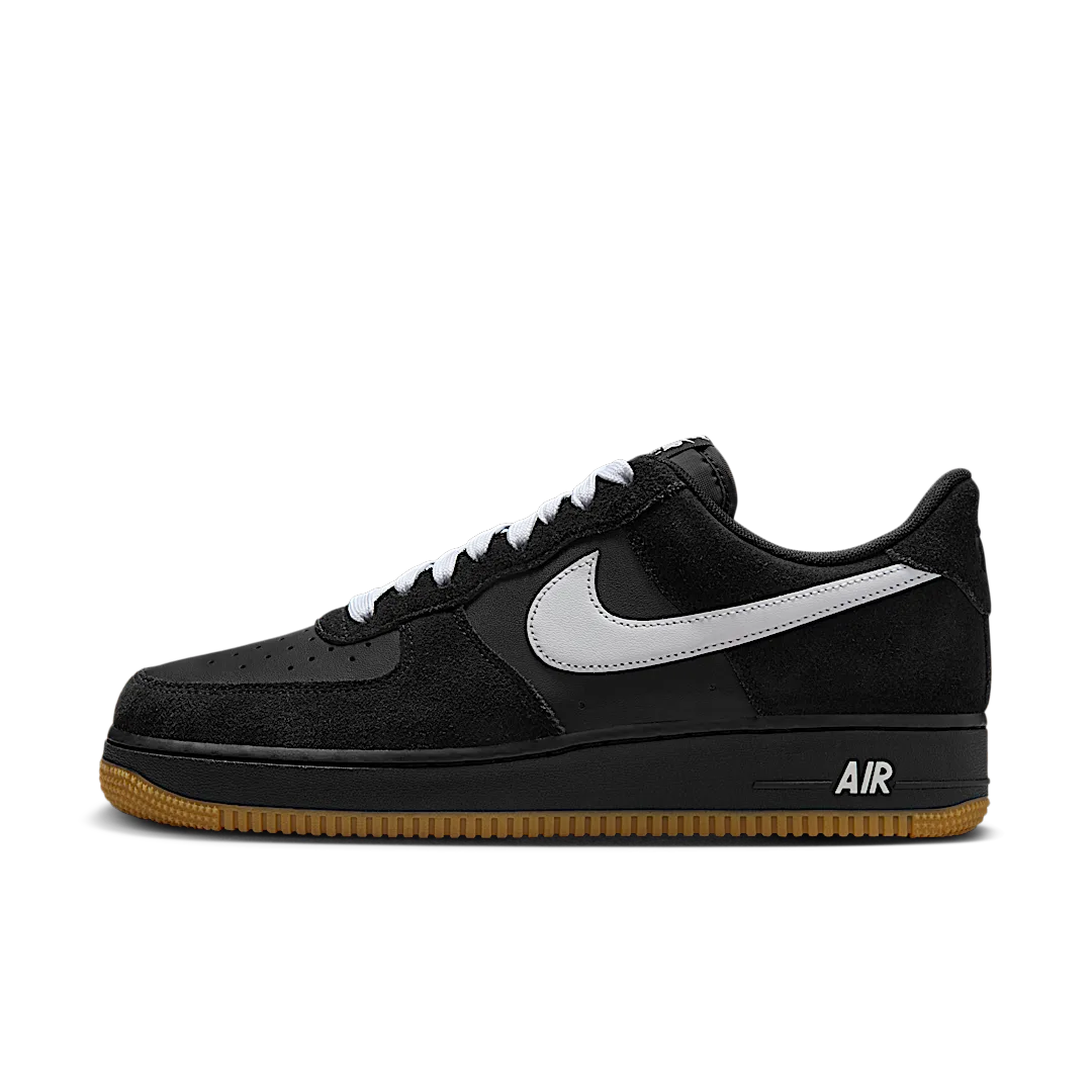 Nike Air Force 1 Low '07 LV8 Black Gum Light Brown White, Black/Gum Light Brown/White (IB6388-001)