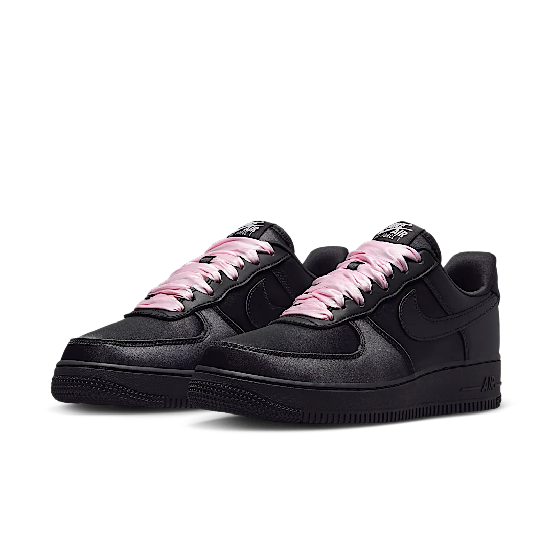 Nike Air Force 1 Low '07 LV8 Black Satin, Black/Black/Pink Foam (IH2034-010)