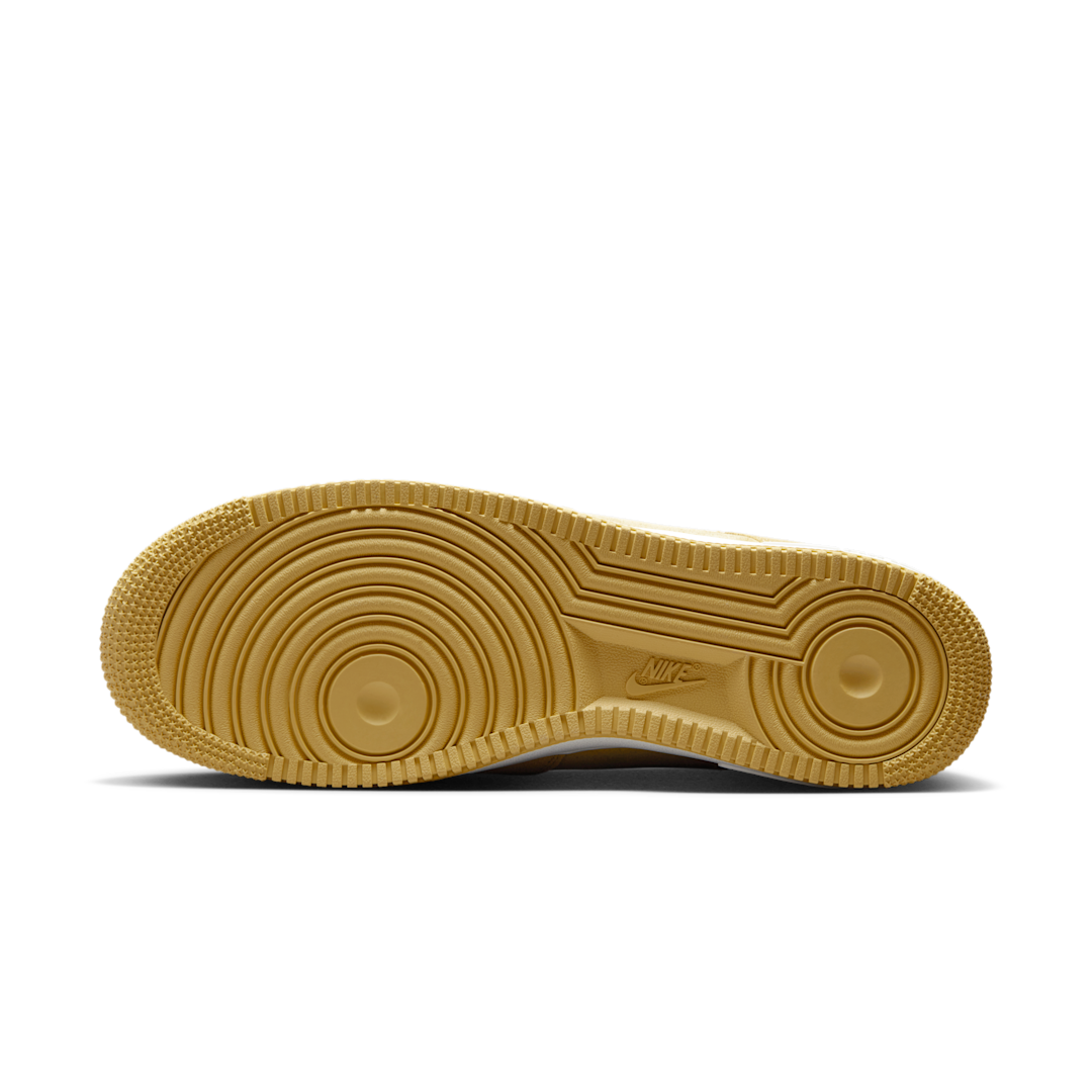 Nike Air Force 1 Low '07 LV8 Buff Gold Sail Embroidered Swoosh, Buff Gold/Sail (HJ4465-700)