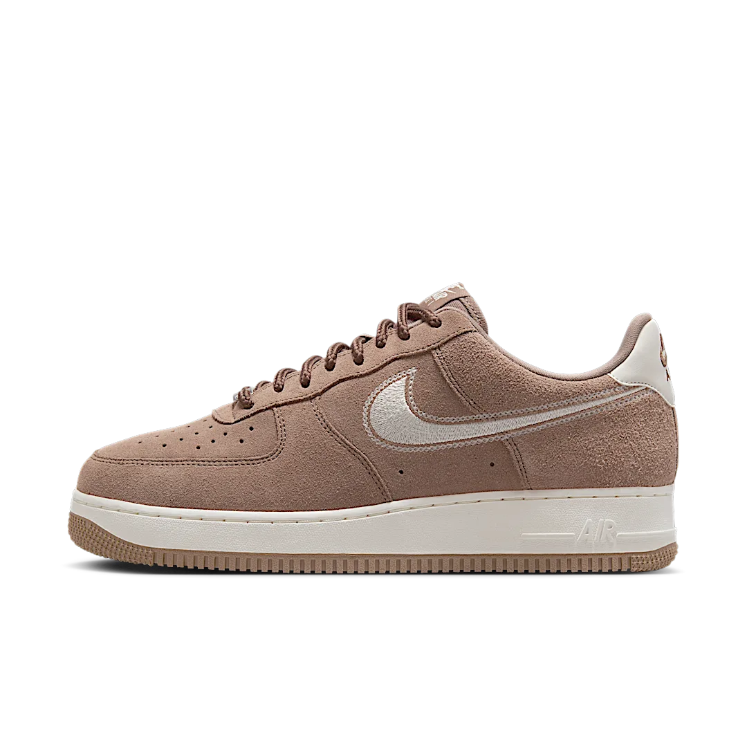 Nike Air Force 1 07 LV8 Embroidered Swoosh Mink Brown, Mink Brown/Sail (HJ4465-200)