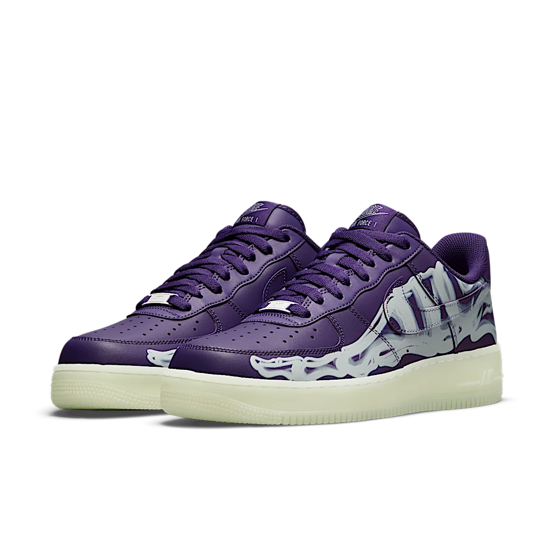 Nike Air Force 1 Low Purple Skeleton, Court Purple/Court Purple-White (CU8067-500)