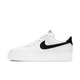 Nike Air Force 1 Low '07 White Black Pebbled Leather