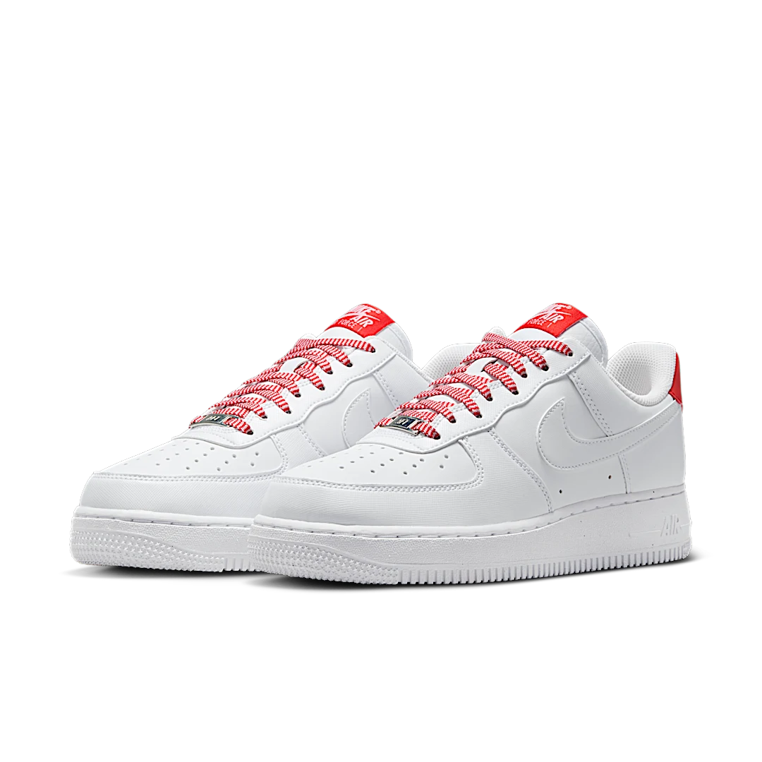 Nike Air Force 1 Low '07 White Pink Foam Metallic Silver Light Crimson