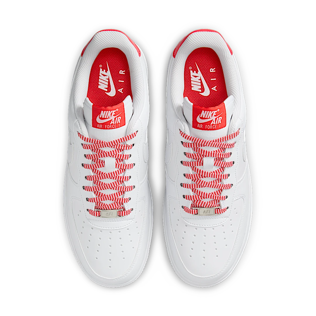 Nike Air Force 1 Low '07 White Pink Foam Metallic Silver Light Crimson, White/Pink Foam/Metallic Silver/Light Crimson (IB7167-103)