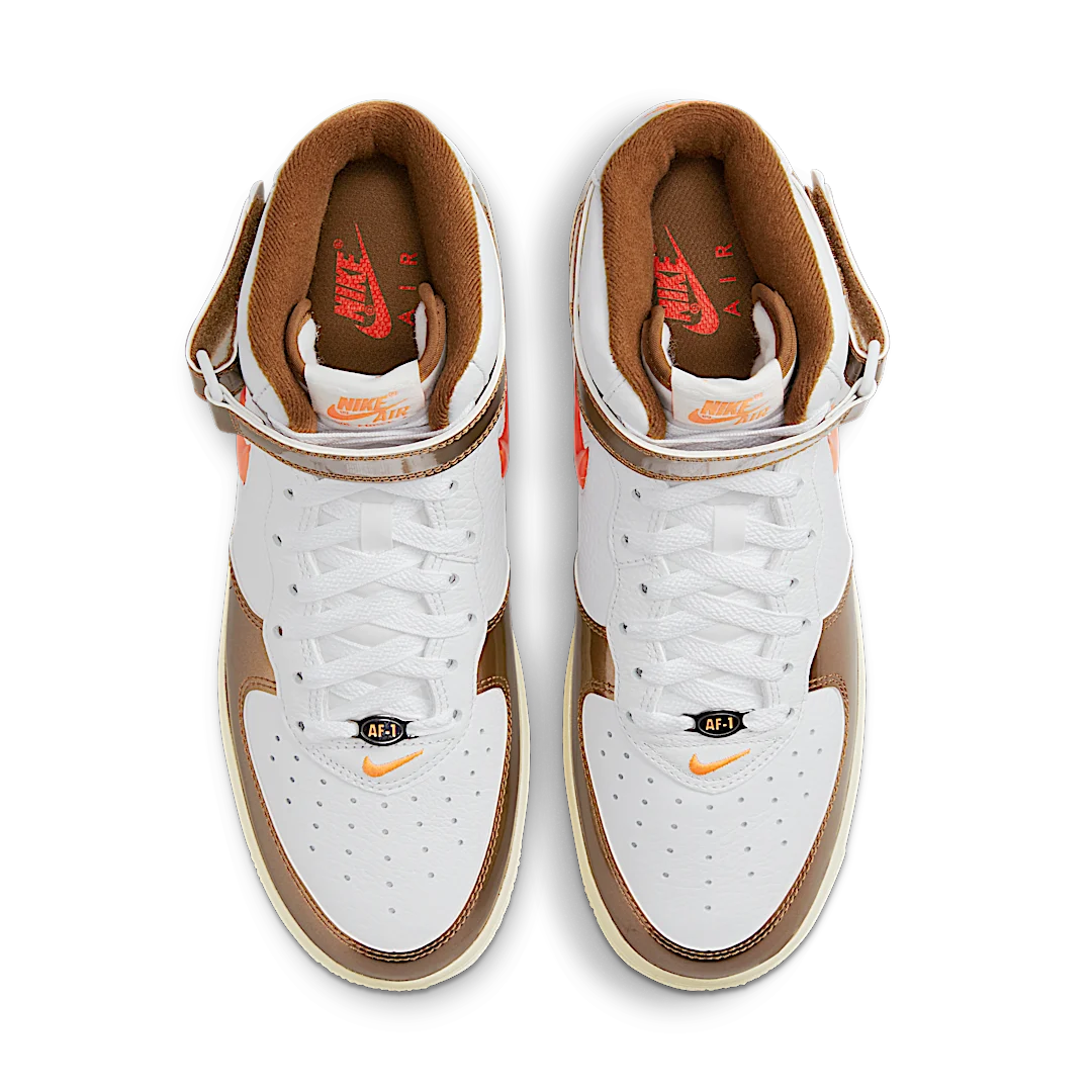 Nike Air Force 1 Mid QS Ale Brown, White/Total Orange/Ale Brown/Beach (DH5623-100)