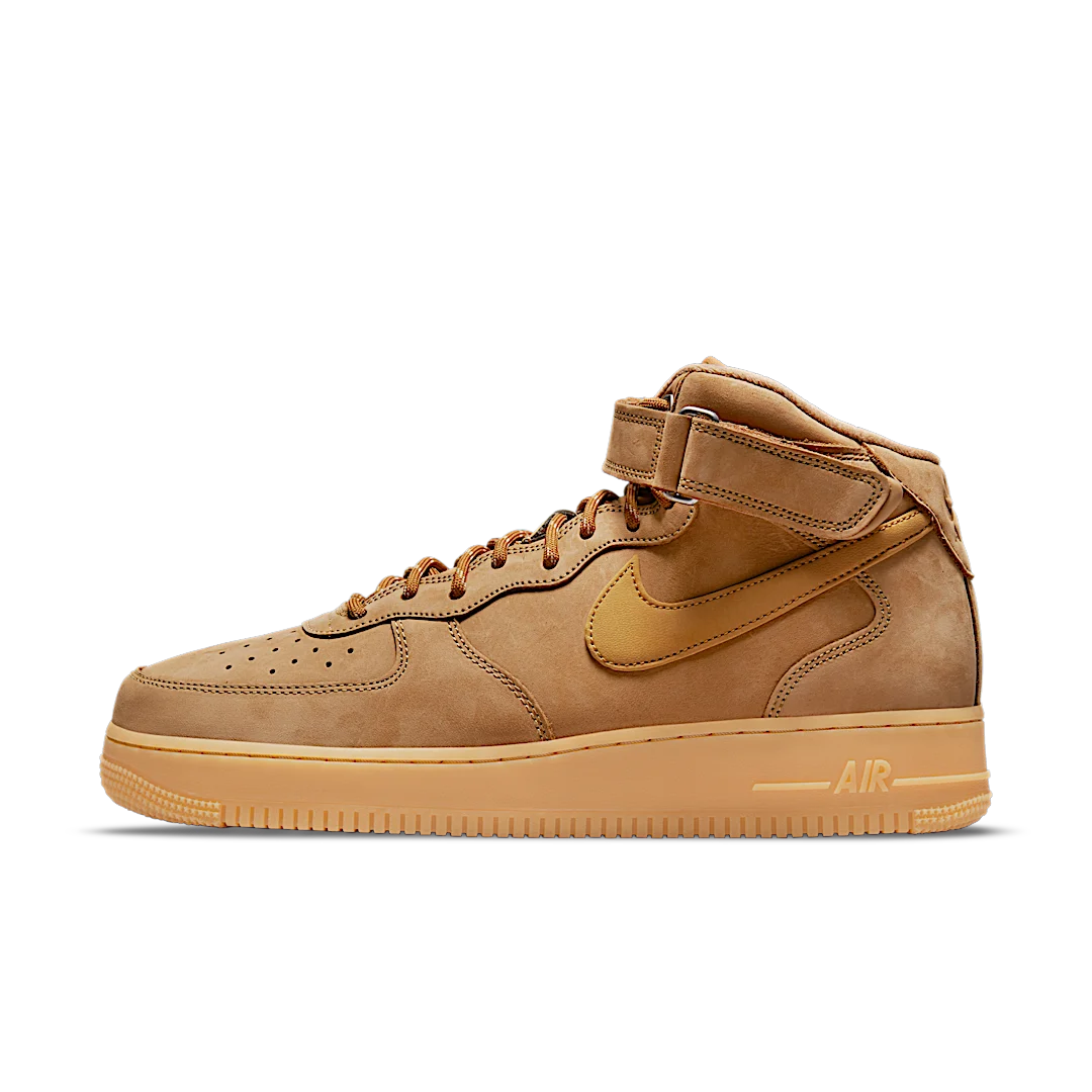 Nike Air Force 1 Mid '07 Flax, Flax/Gum Light Brown/Black/Wheat (DJ9158-200)