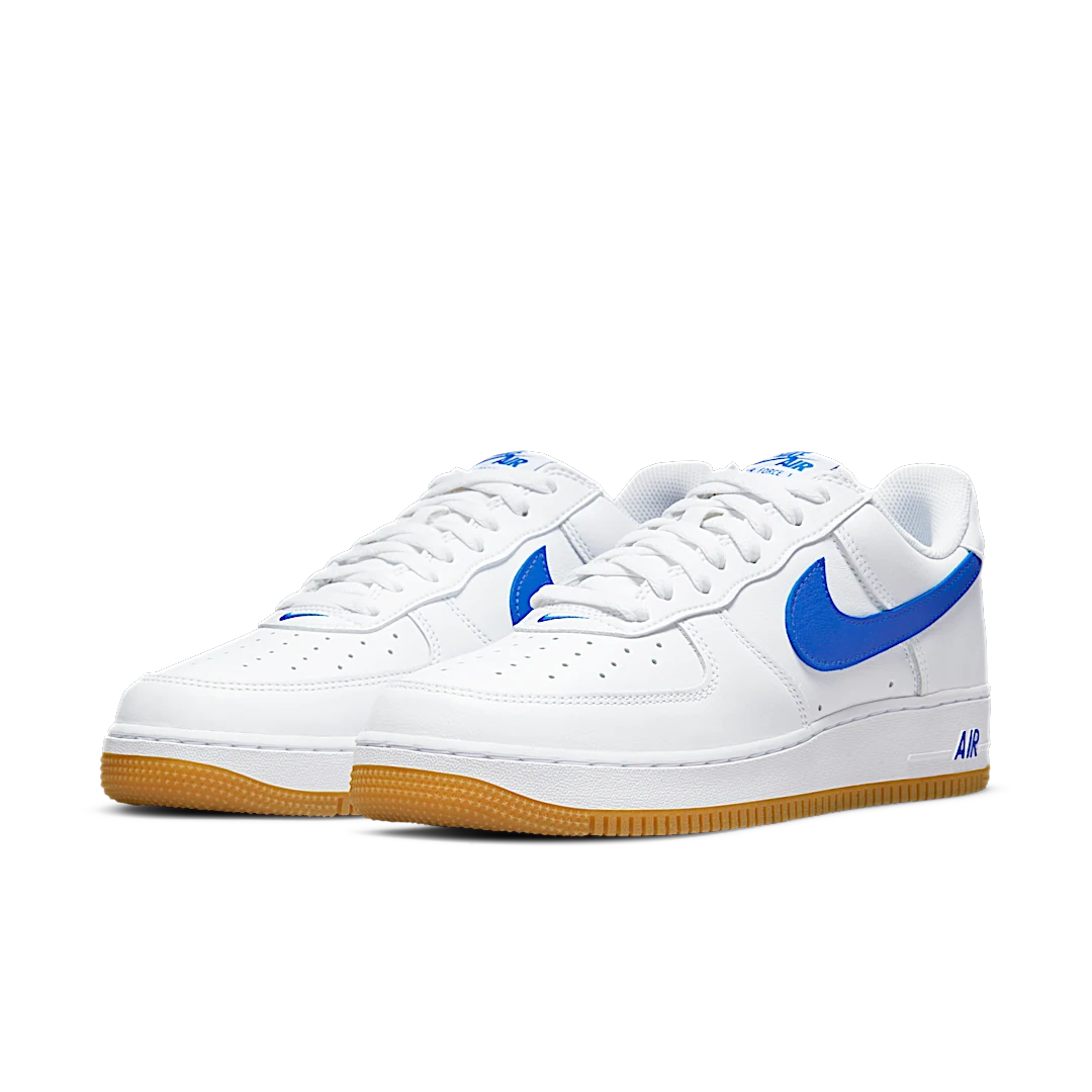 Nike Air Force 1 '07 Low Color of the Month Varsity Royal Gum, White/Varsity Royal/Gum Yellow (DJ3911-101)