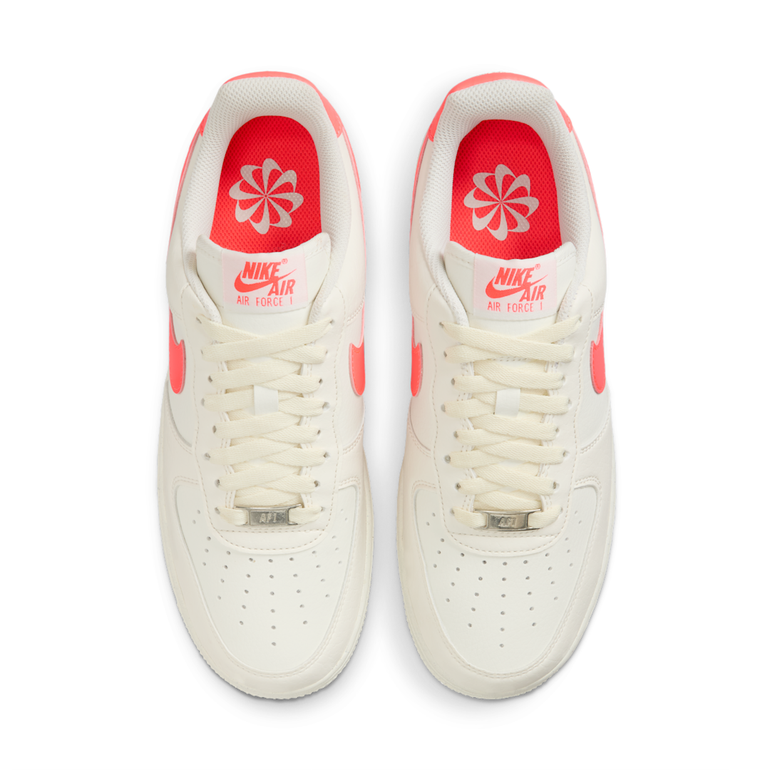 Nike Air Force 1 '07 Next Nature Sail Hot Lava, Sail/Hot Lava/Metallic Silver/Sail (DV3808-110)