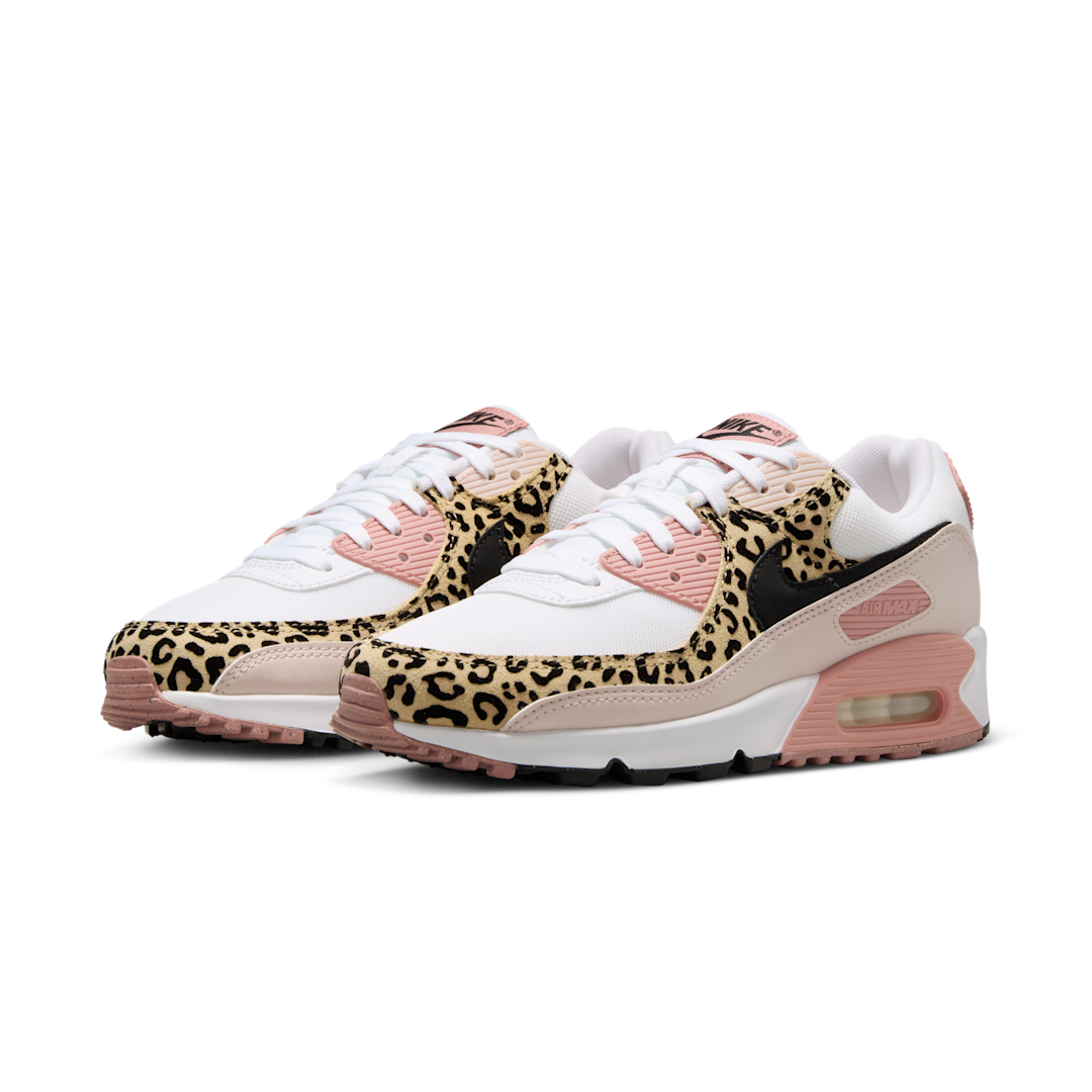 Nike Air Max 90 Leopard Pink, White/Black/White/Terra Blush/Light Khaki (IF1619-101)