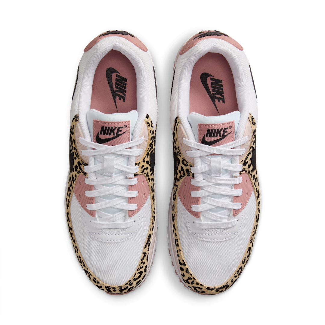 Nike Air Max 90 Leopard Pink, White/Black/White/Terra Blush/Light Khaki (IF1619-101)