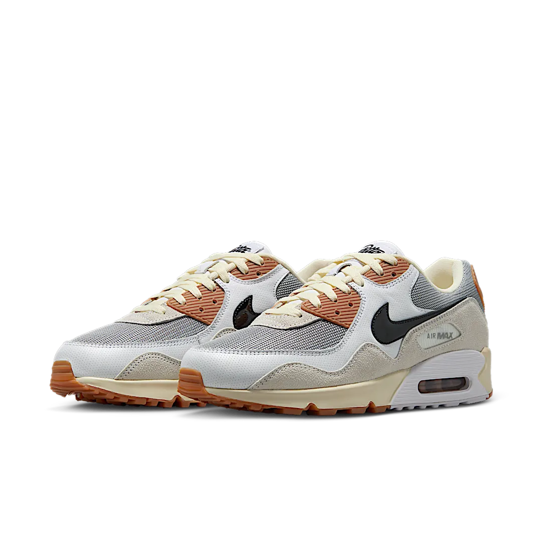 Nike Air Max 90 SP Patta Waves Particle Grey Coconut Milk, Particle Grey/Coconut Milk/White/Black/Gum Medium Brown (IF5605-001)