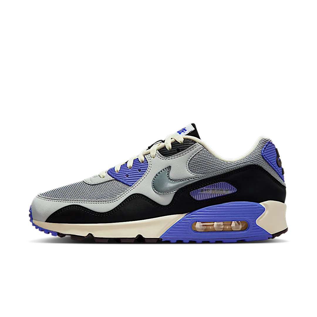 Nike Air Max 90 SP Patta Waves Sapphire, Particle Grey/Neutral Grey/Sapphire/Black/Coconut Milk/White (HF8814-002)