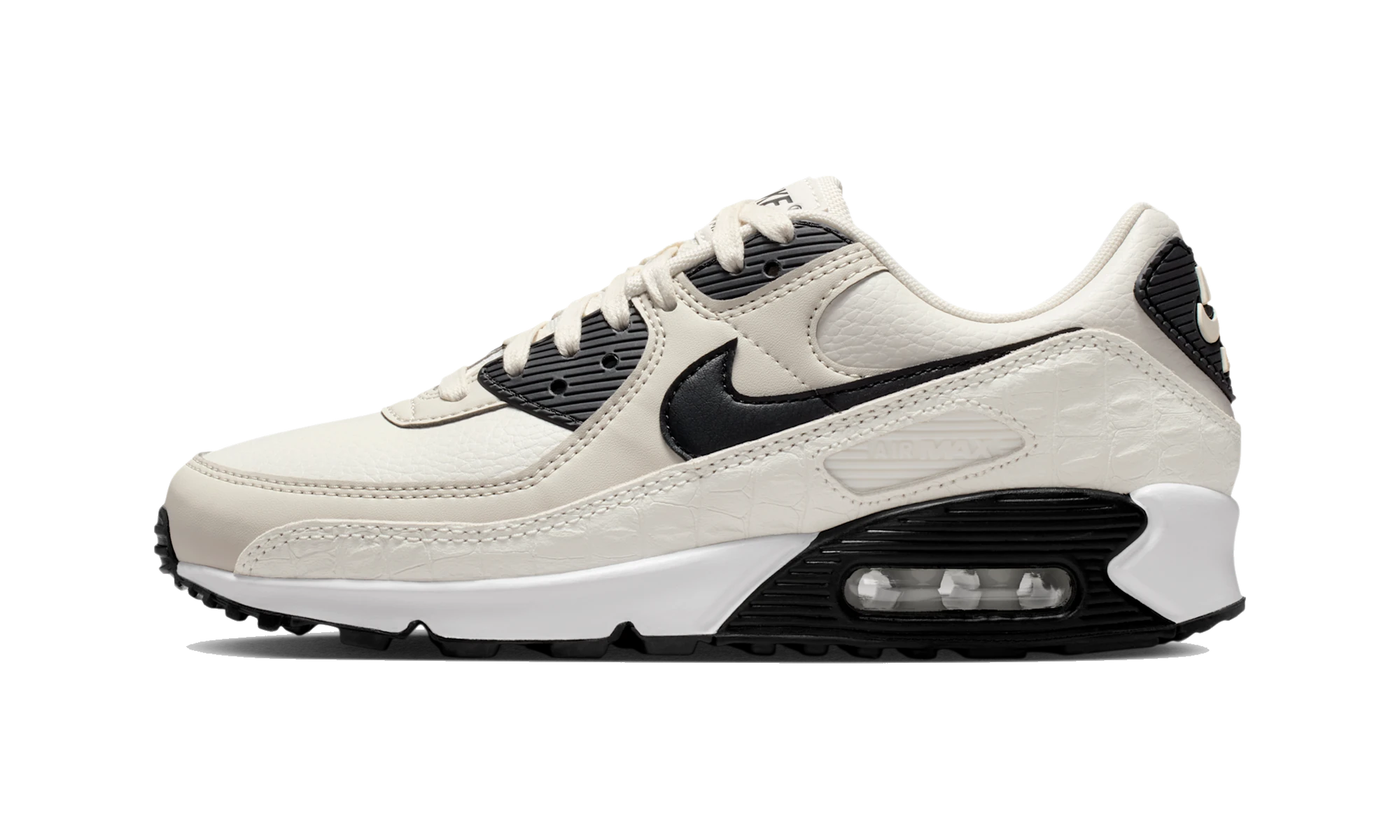 Nike Air Max 90 Sail Croc Print Phantom Black