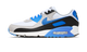 Nike Air Max 90 White Blue Crystal