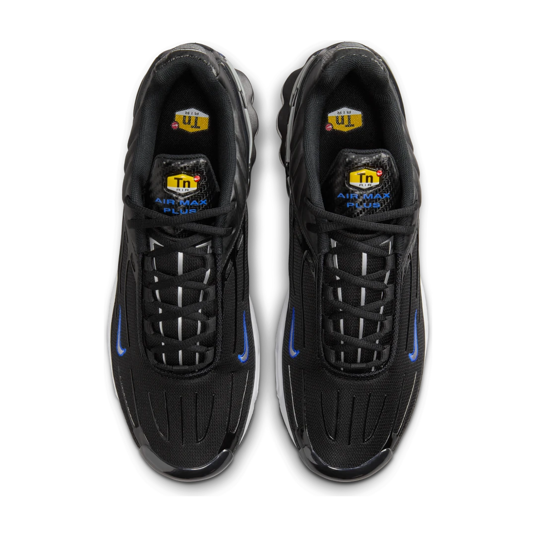 Nike Air Max Plus 3 Black Blue Metallic Silver, Black/Racer Blue/White/Metallic Silver (HF4294-001)
