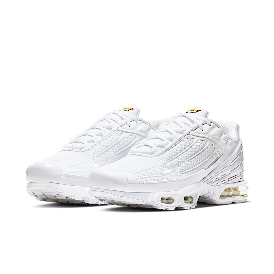 Nike Air Max Plus 3 Triple White, White/White-Vast Grey (CW1417-100)