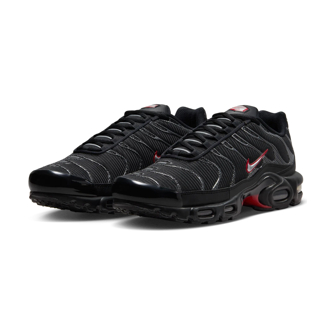 Nike Air Max Plus Black University Red Metallic Silver, Black/University Red/Metallic Silver (HF4293-001)