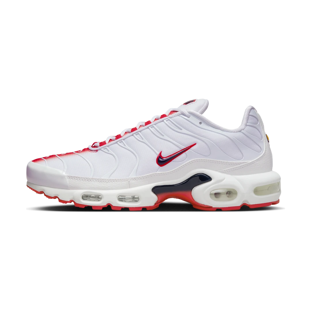 Nike Air Max Plus White University Red, White/Midnight Navy/University Red (FN3410-100)