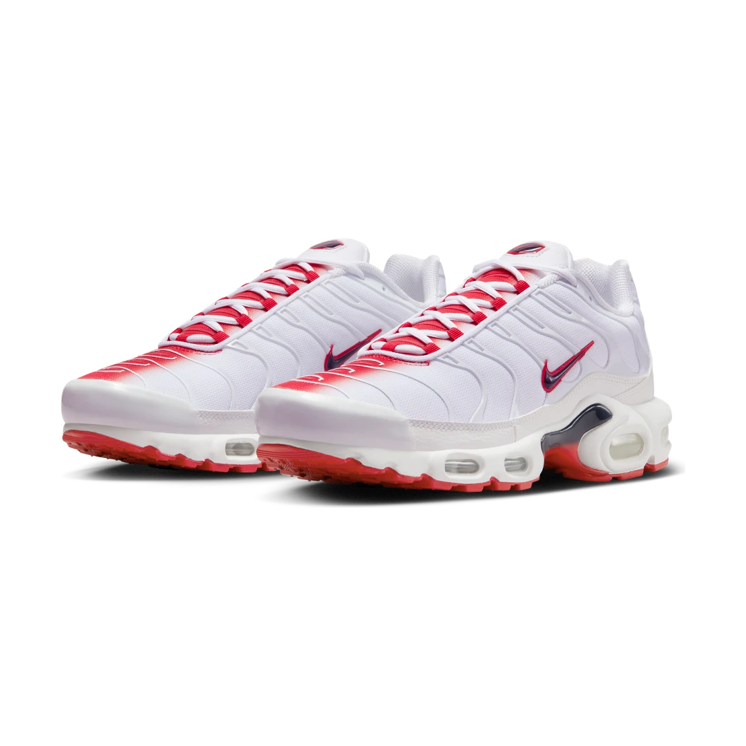 Nike Air Max Plus White University Red, White/Midnight Navy/University Red (FN3410-100)