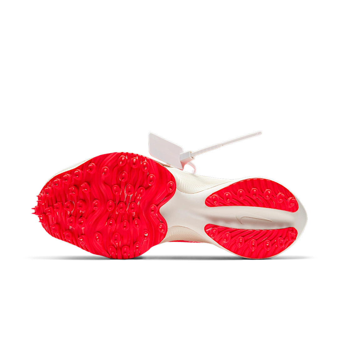 Nike Air Zoom Tempo Next% Flyknit Off White White Solar Red, White/Black-Solar Red (CV0697-100)