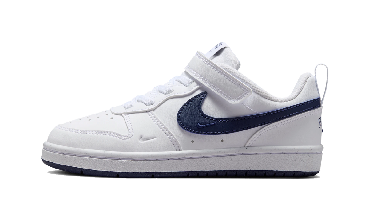 Nike Court Borough Low PS White Midnight Navy