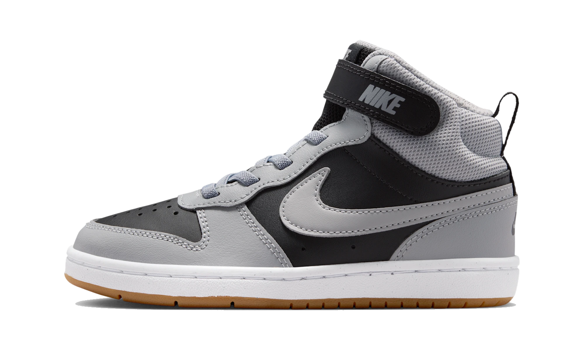 Nike Court Borough Mid 2 Black Light Smoke Grey Gum (PS)