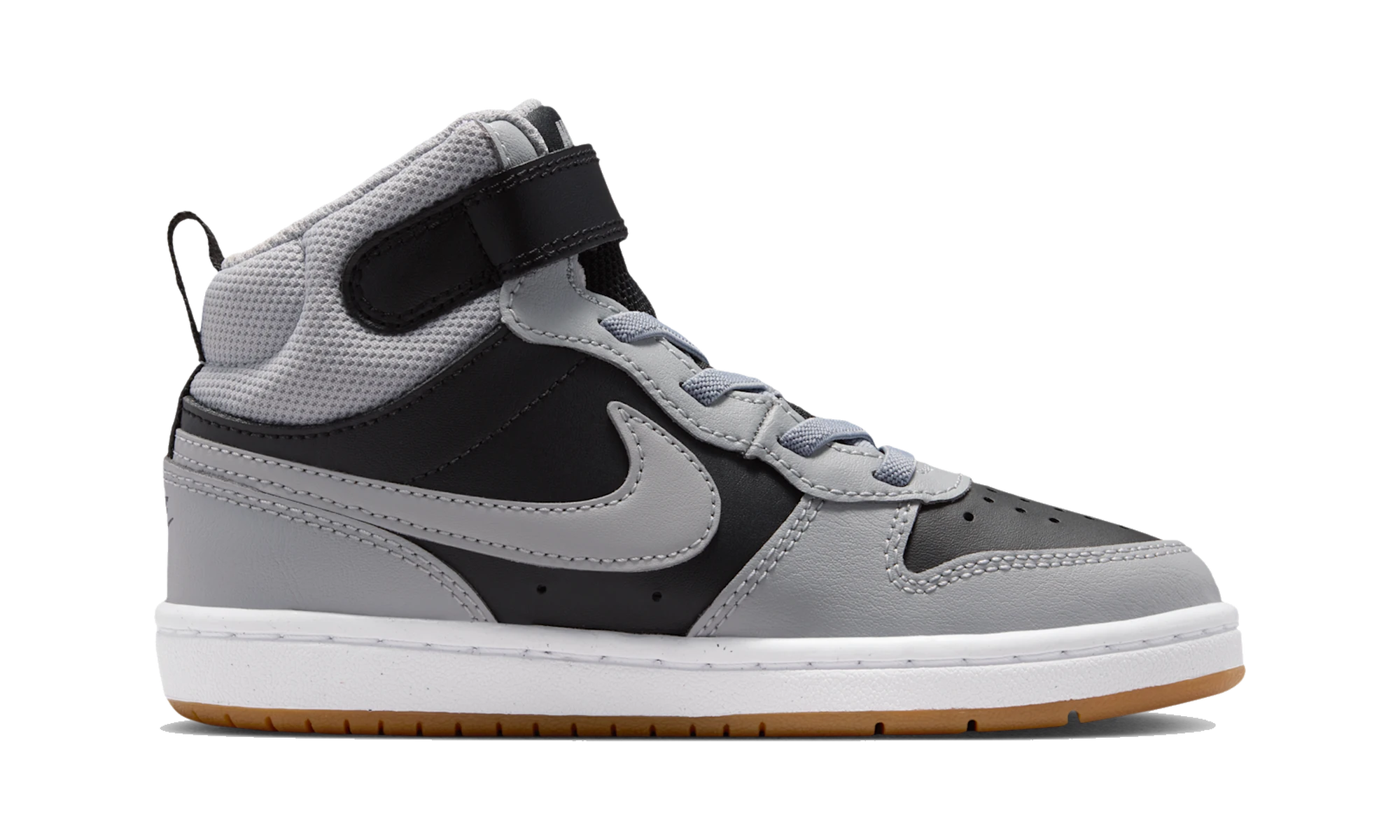 Nike Court Borough Mid 2 Black Light Smoke Grey Gum (PS)