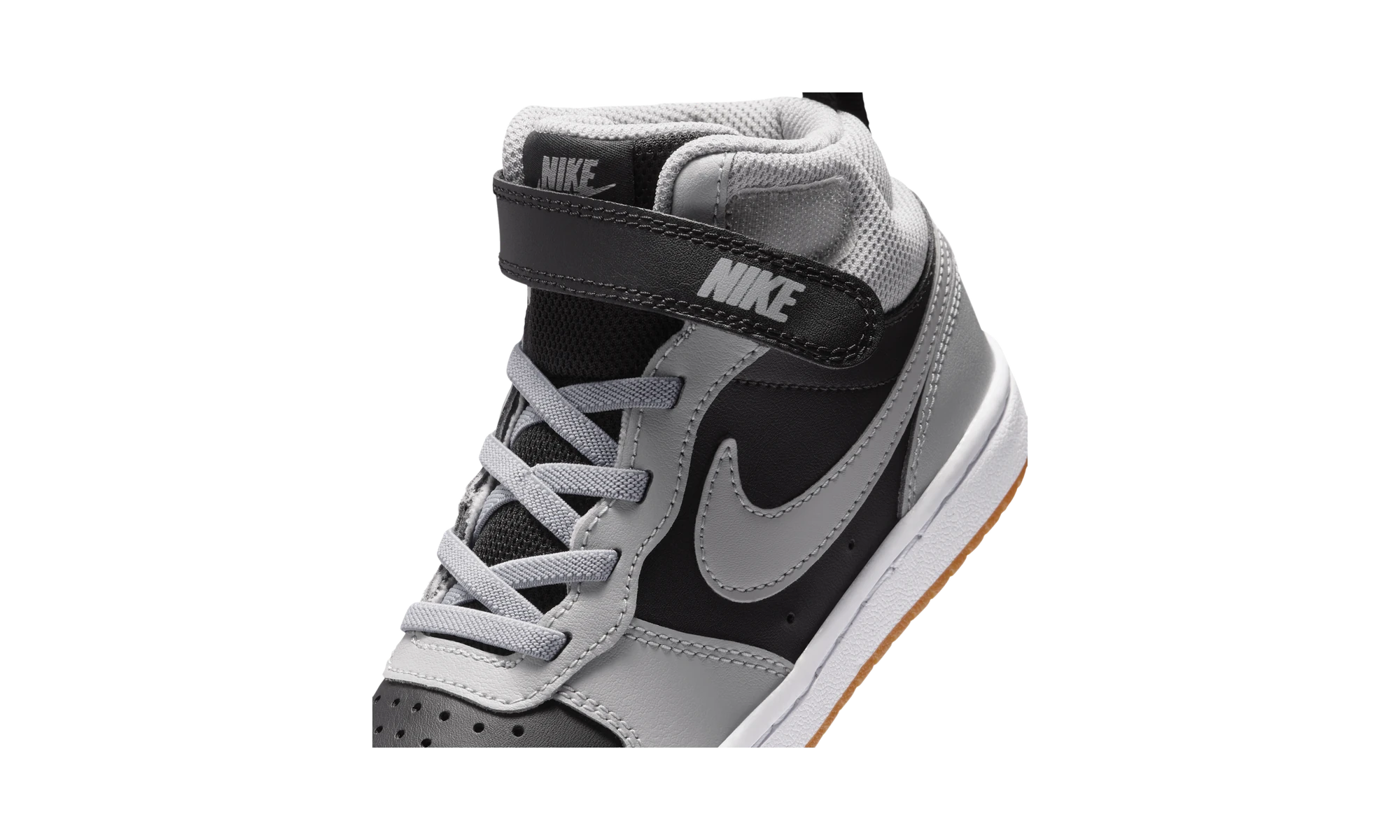 Nike Court Borough Mid 2 Black Light Smoke Grey Gum (PS)