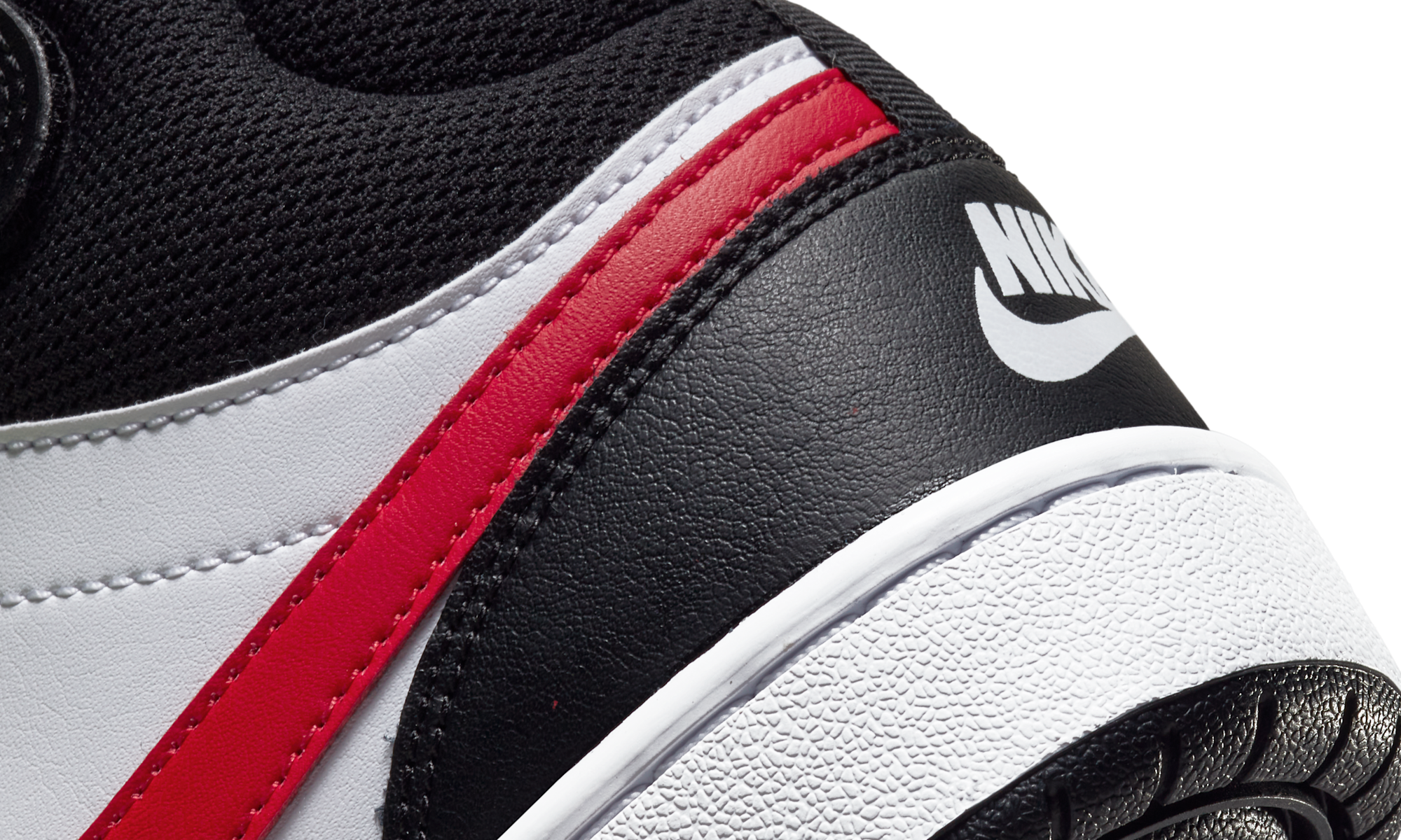 Nike Court Borough Mid 2 White Black University Red