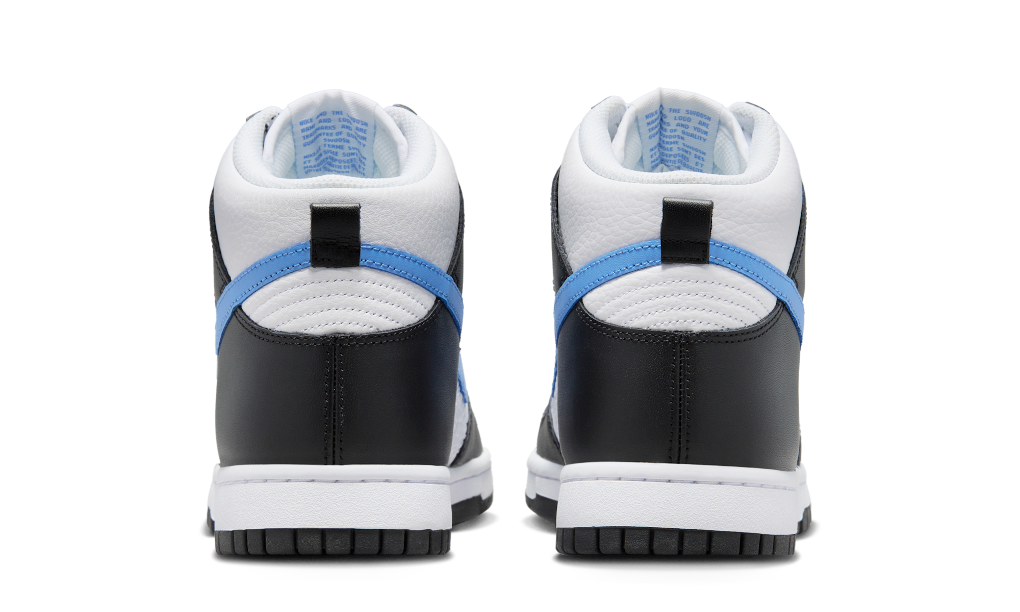 Nike Dunk High Retro FLC Black University Blue White