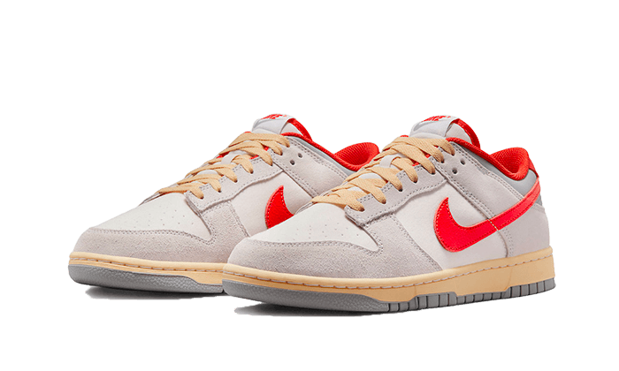 Nike Dunk Low Athletic Department Picante Red, Sail/Photon Dust/Light Smoke Grey/Picante Red (FJ5429-133)