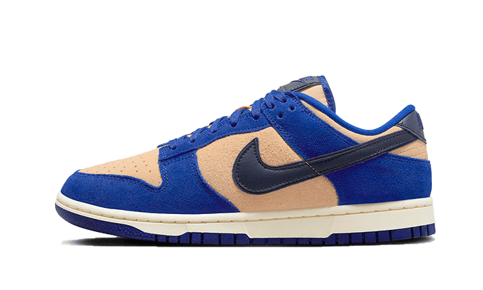 Nike Dunk Low LX Blue Suede, Deep Royal Blue/Dark Obsidian (DV7411-400)