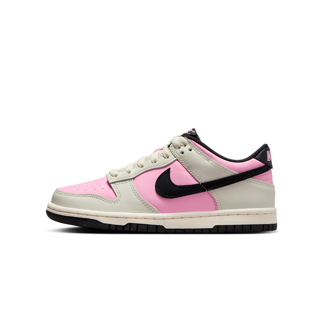 Nike Dunk Low Pink Rise Light Orewood Brown Pale Ivory Black, Pink Rise/Light Orewood Brown/Pale Ivory/Black (FB9109-601)