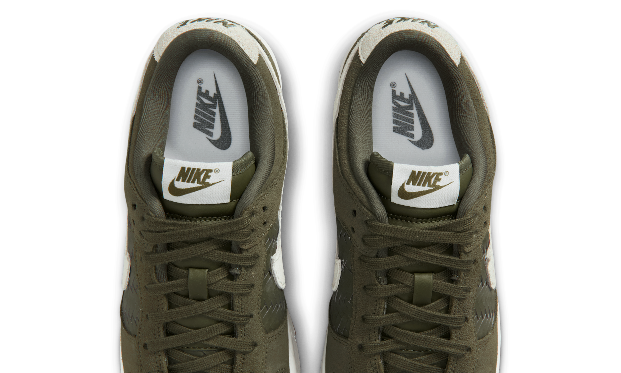 Nike Dunk Low Premium SE Woven Medium Olive Gum