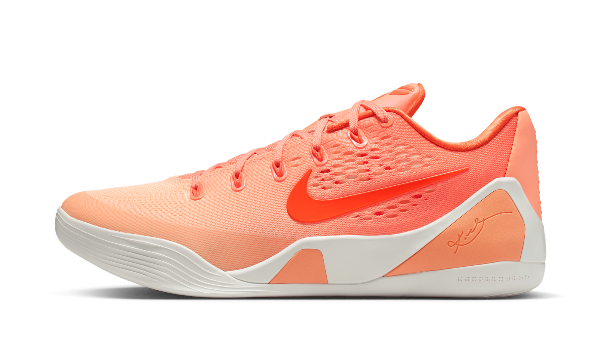 Nike Kobe 9 Low Protro Orange Frost Brilliant Orange Summit White Ice Peach