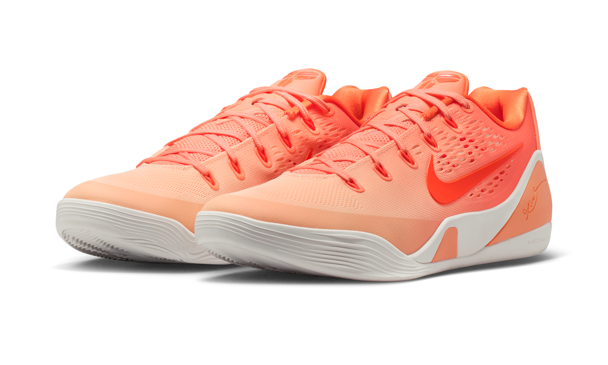 Nike Kobe 9 Low Protro Orange Frost Brilliant Orange Summit White Ice Peach