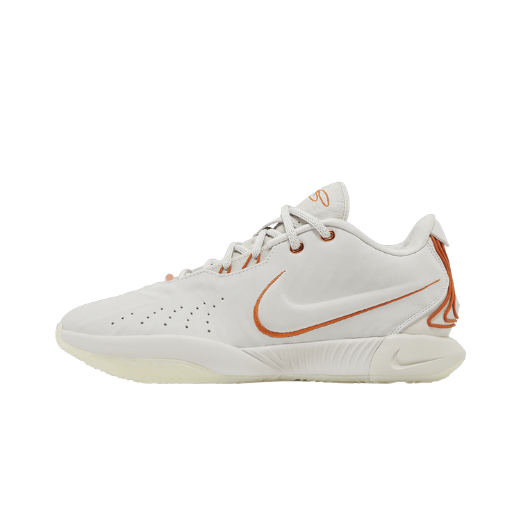 Nike LeBron 21 Akoya, Light Bone/Campfire Orange-Celestine Blue-Pink Rise-Dark Russet (FV2345-001/FV2346-001)