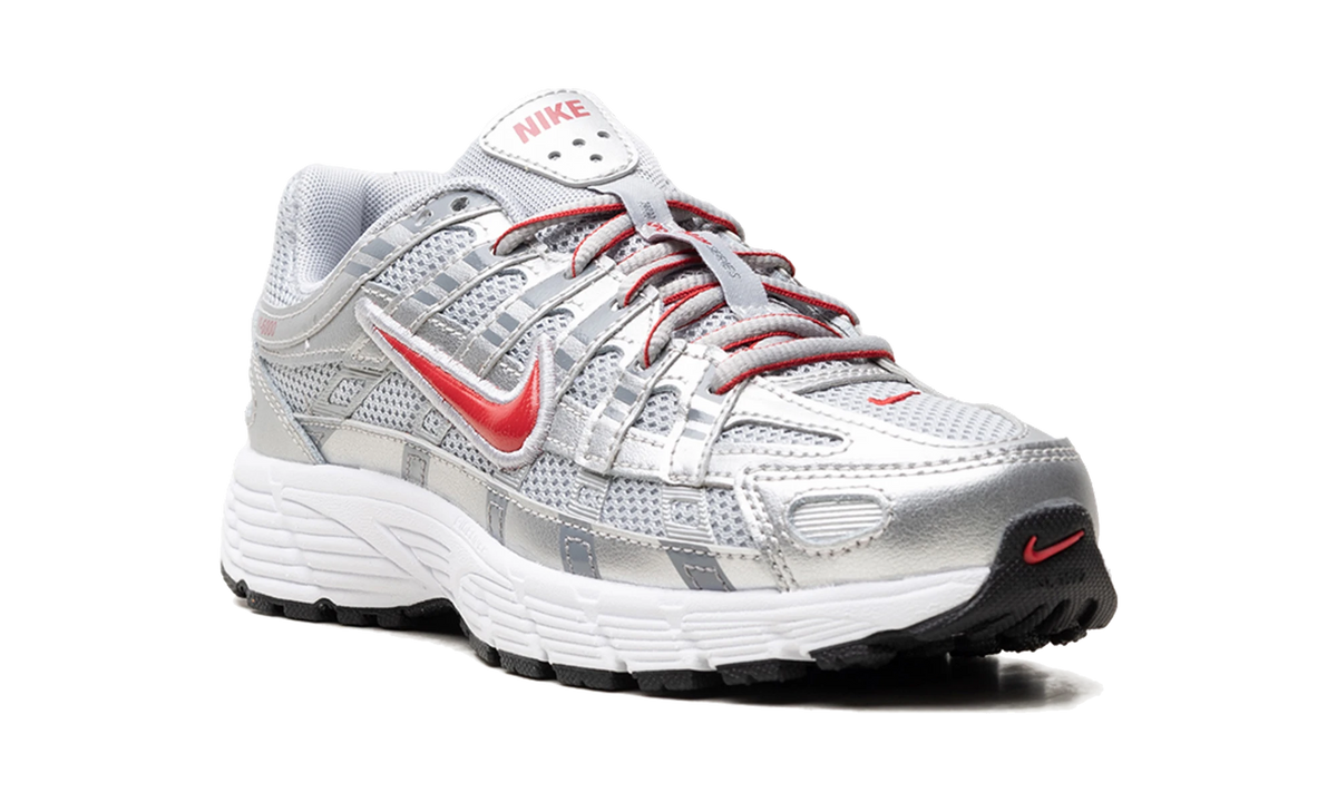 Nike P-6000 Metalic Silver Cool Red