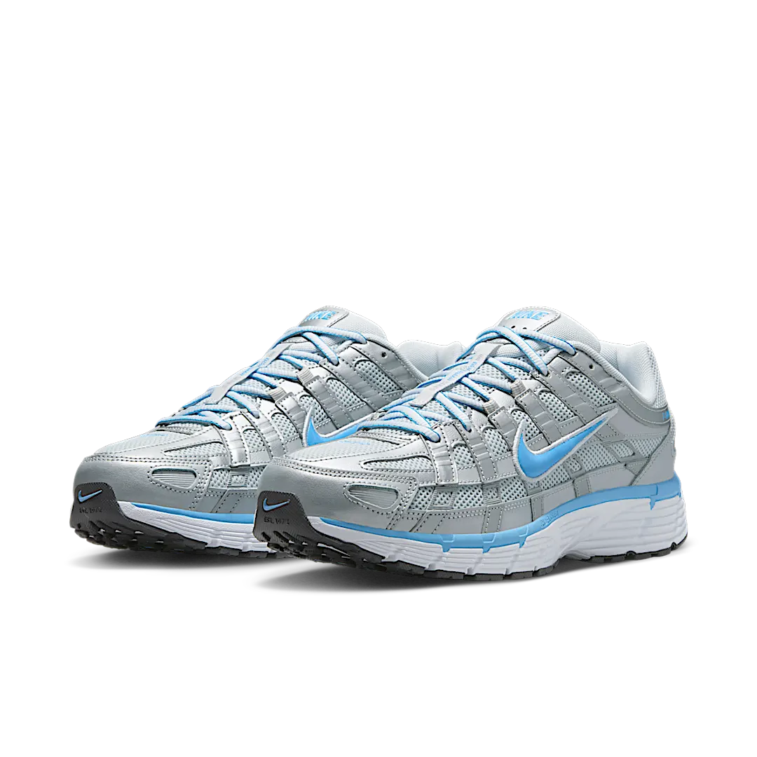 Nike P-6000 Metallic Platinum Pure Platinum Metallic Silver University Blue, Metallic Platinum/Pure Platinum/Metallic Silver/University Blue (CD6404-025)