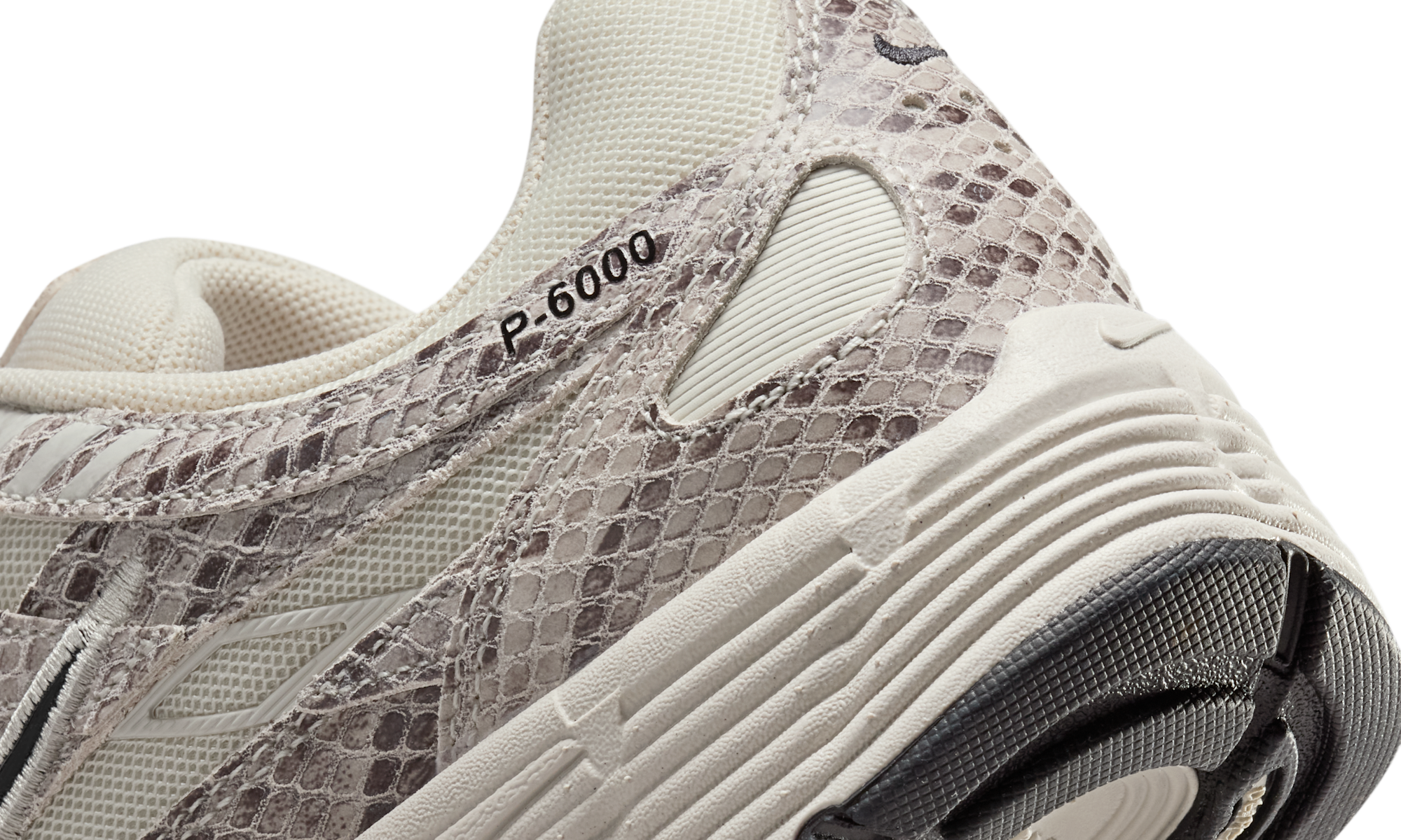 Nike P-6000 SE Snakeskin Light Bone Black