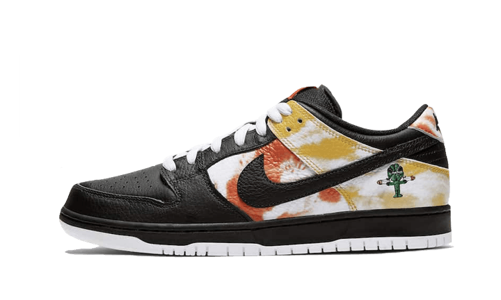 Nike SB Dunk Low Raygun Tie-Dye Black, Black/Orange Flash/Black (BQ6832-001)