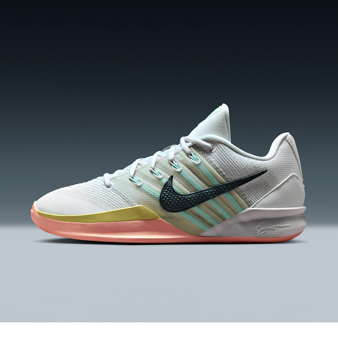 Nike Sabrina 3 Silencer, Summit White/Iron Grey/Photon Dust/Washed Coral/Artisan Teal/Lemonade (HF2881-100)
