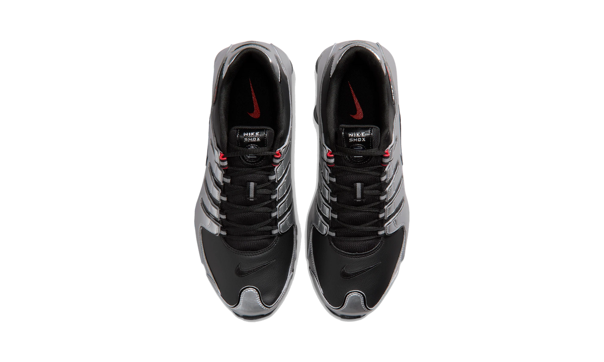 Nike Shox NZ Black Metallic Silver University Red