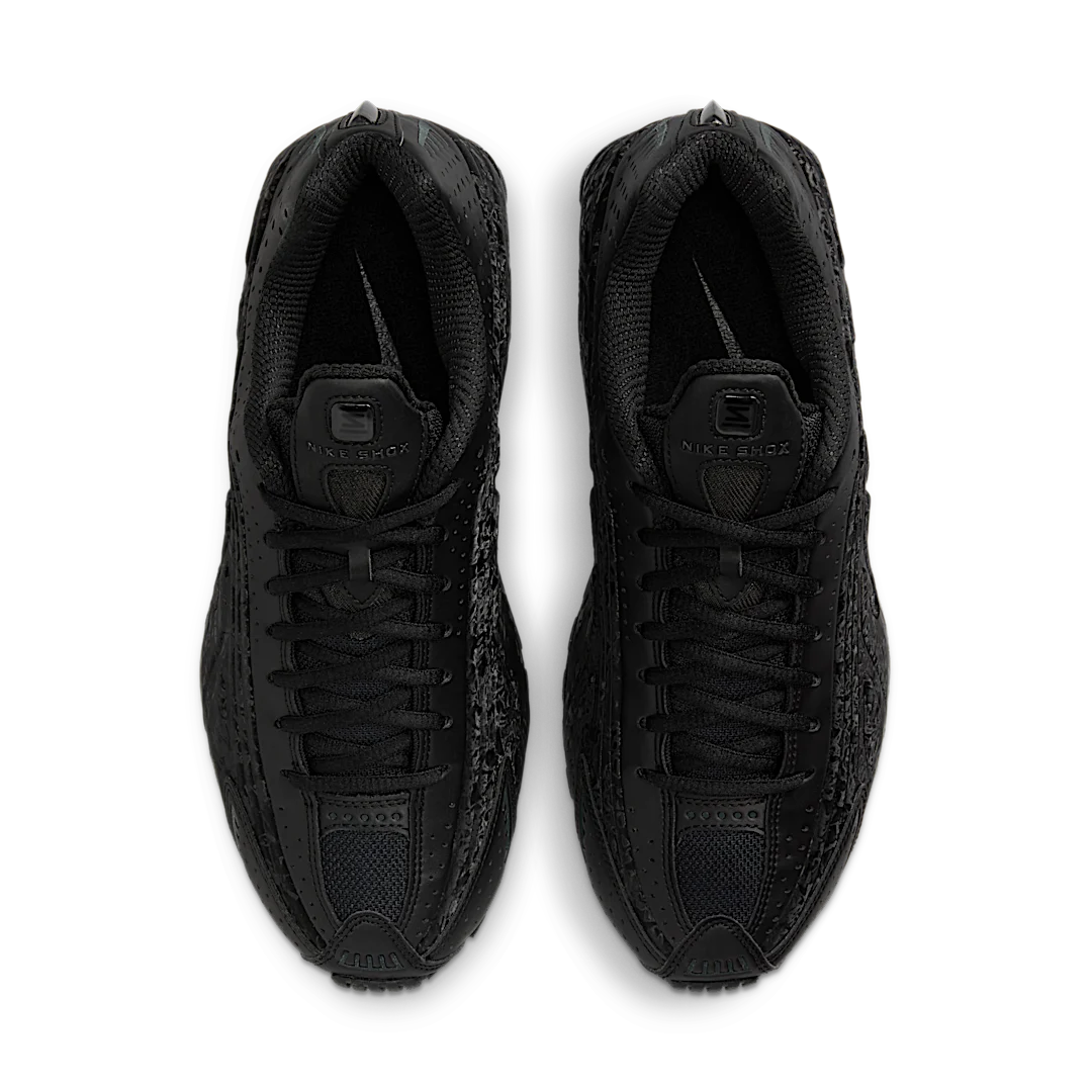 Nike Shox R4 Black Floral, Black/Dark Smoke Grey (HV0934-002)