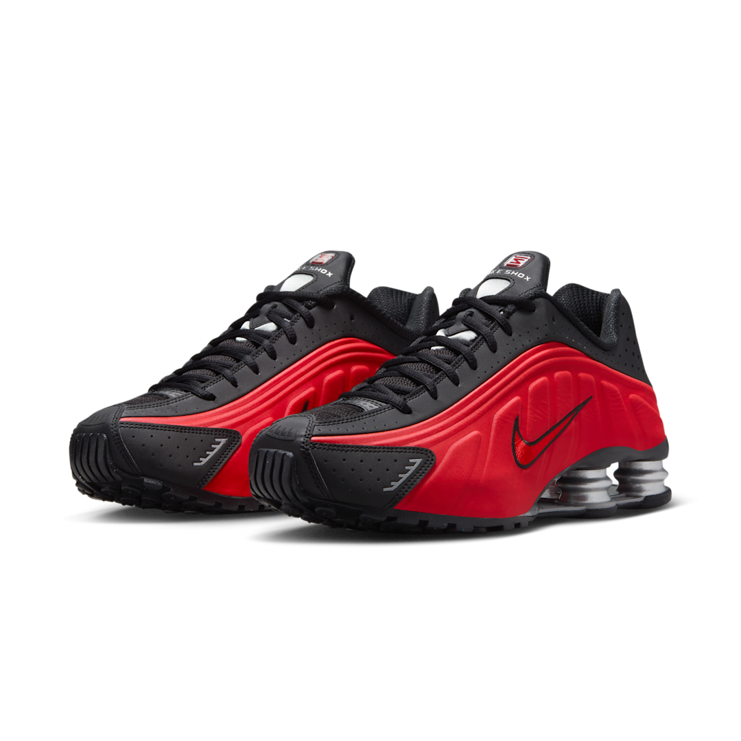 Nike Shox R4 University Red Black Metallic Silver