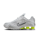 Nike Shox R4 White Metallic Silver Volt