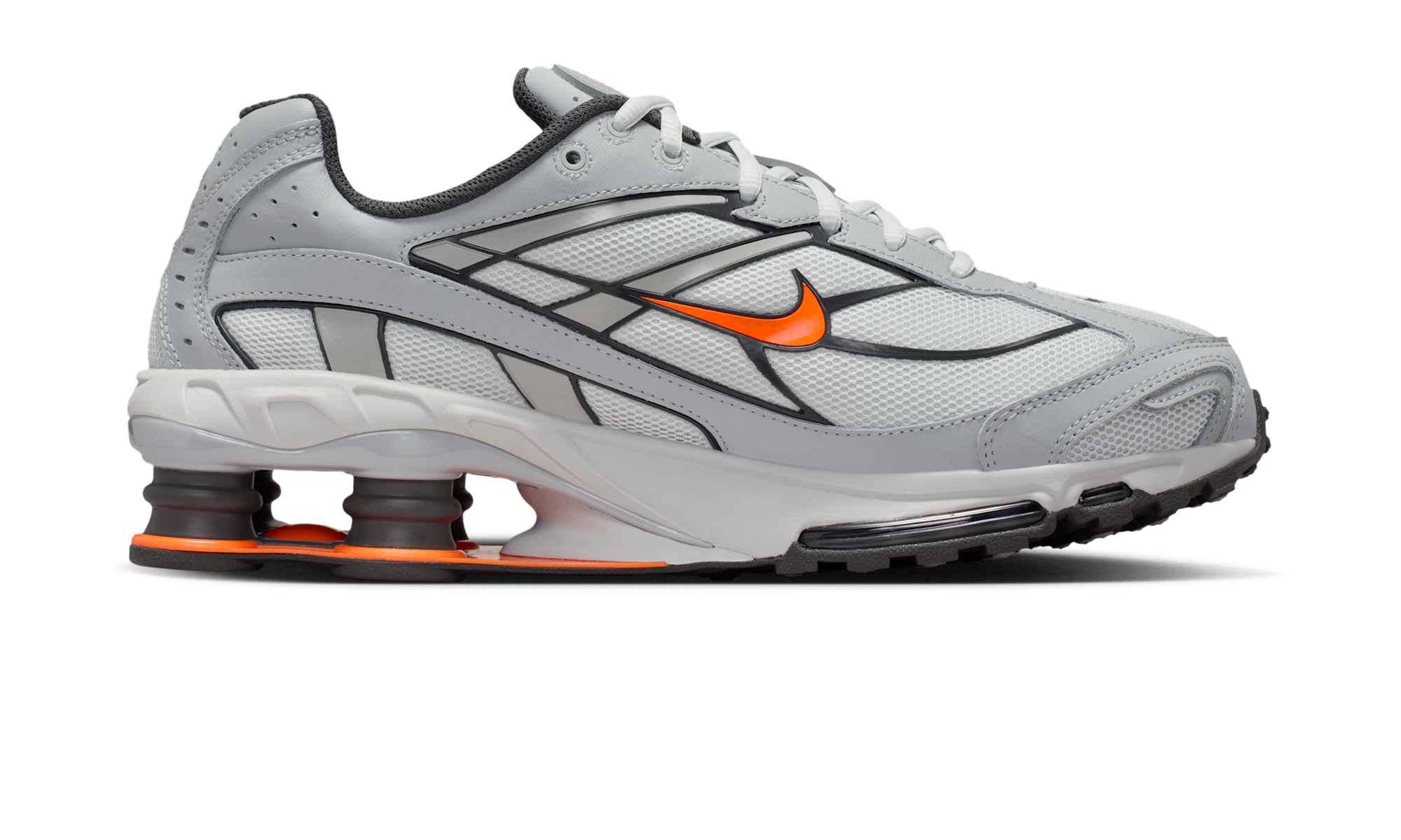 Nike Shox Ride 2 Light Smoke Grey Total Orange