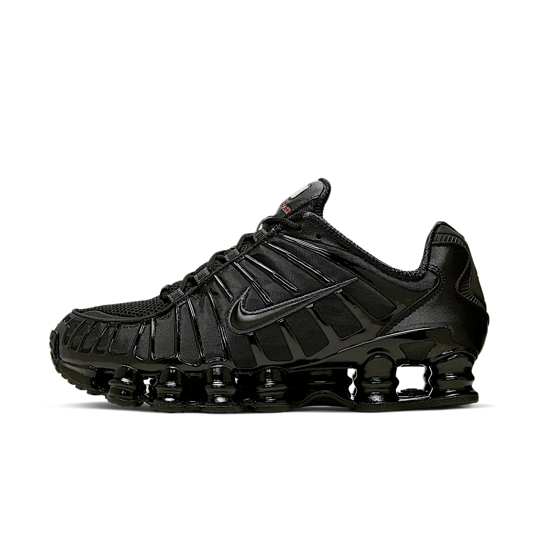 Nike Shox TL Black Metallic Hematite, Black/Black-Metallic Hematite-Max Orange (AV3595-002)