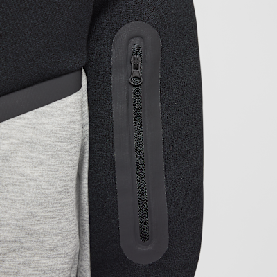 Nike Sportswear Tech Fleece Older Kids' Full-Zip Hoodie Dark Grey Heather/Black/Black/Black