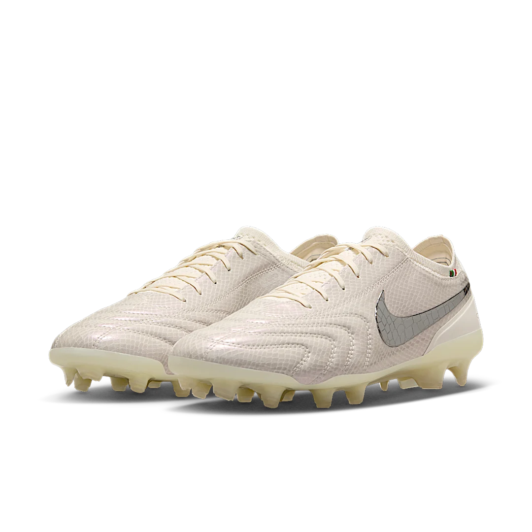 Nike Tiempo Legend 10 Elite Luxe FG Montebelluna Leather White Snakeskin
